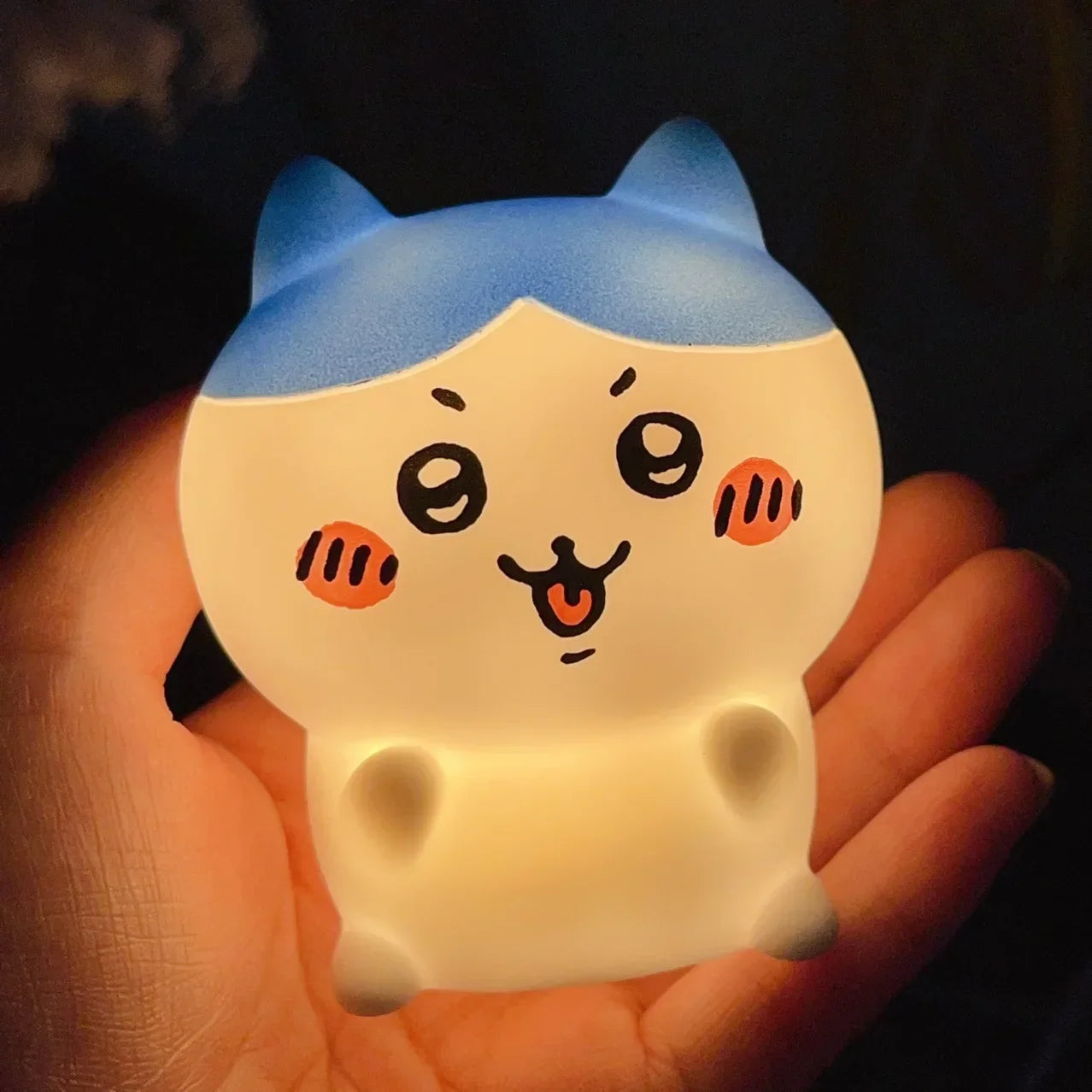 Kawaii  Chikawa Bedroom Desktop Decoration Hachiware Usagi Cartoon Vinyl Doll Night Light Luminous Toy Surprise Girl Gifts