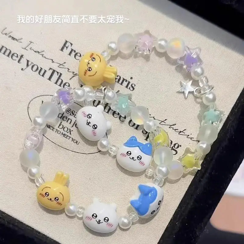 Kawaii Girl Bracelet Bracelet Jewelry Bracelet Chiikawa Niche Fashion Hot Style Decoration Outfit Cartoon Usagi Christmas Gift