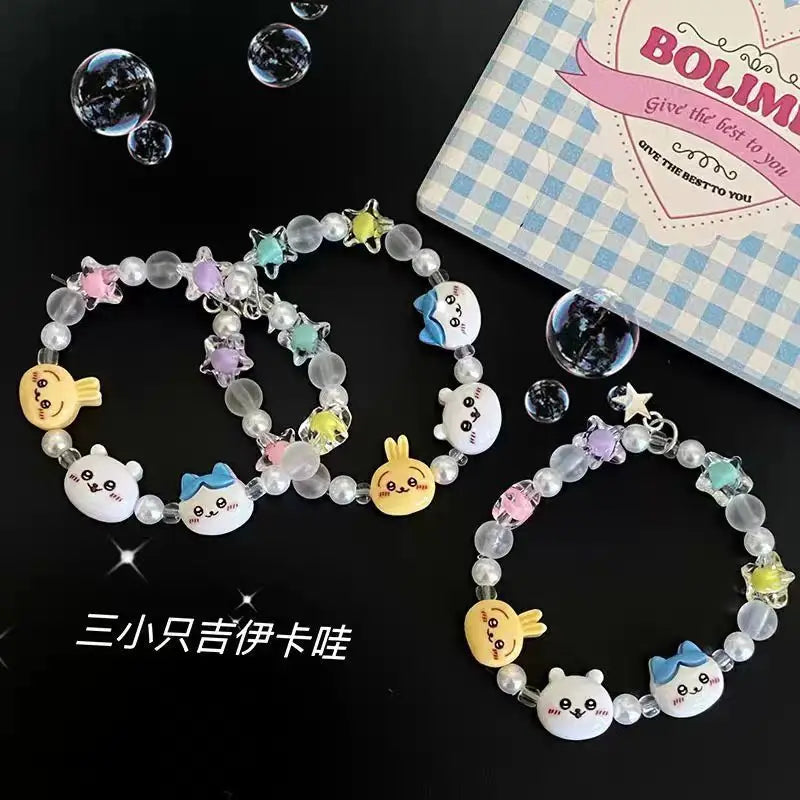 Kawaii Girl Bracelet Bracelet Jewelry Bracelet Chiikawa Niche Fashion Hot Style Decoration Outfit Cartoon Usagi Christmas Gift